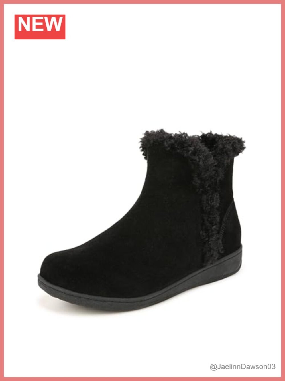 Suede Flat Ankle Booties Round Toe Lightweight Comfort Shoe